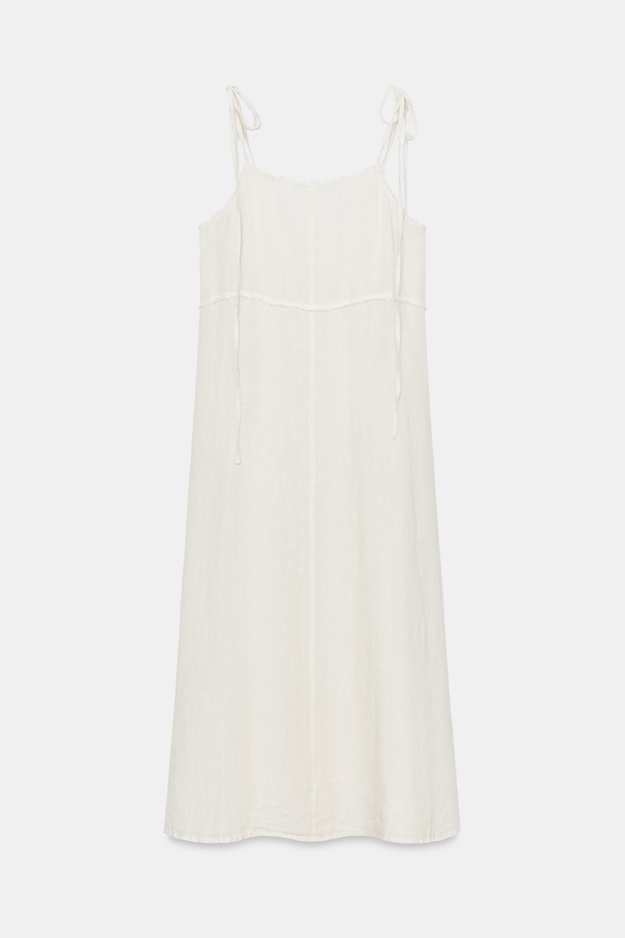 ZW COLLECTION 100% LINEN MIDI DRESS